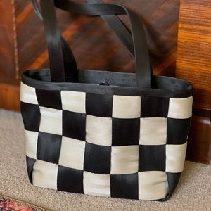 Harvey’s Seatbelt Bag - black and white tote